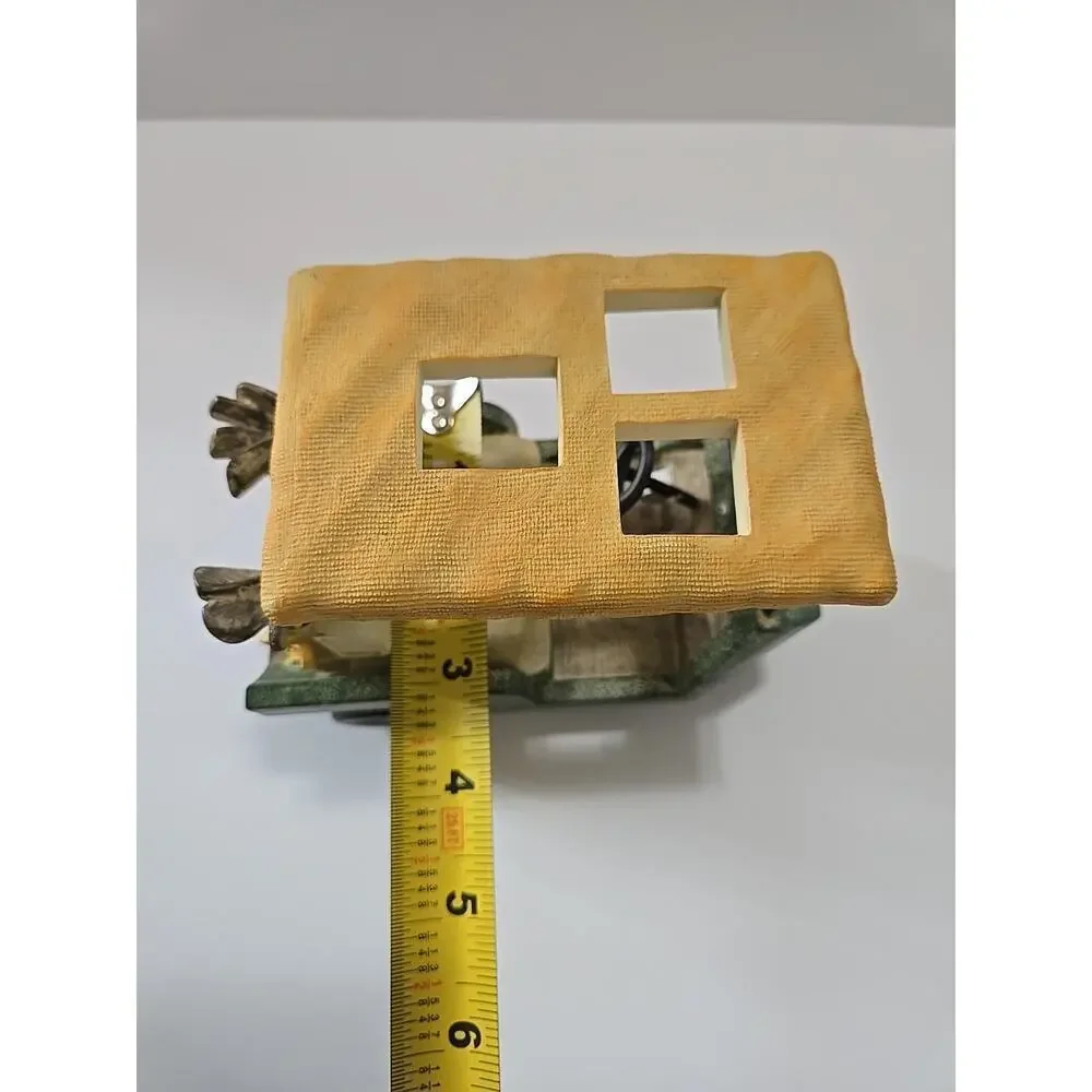 Vintage Ceramic Golf Cart Toothbrush Holder